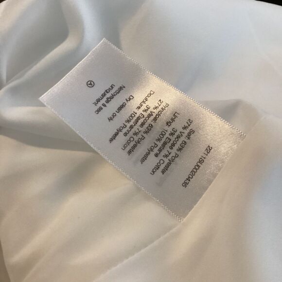 Veronica Beard‎ Middleton One Shoulder Blazer Dress White Size 12 - Picture 14 of 15